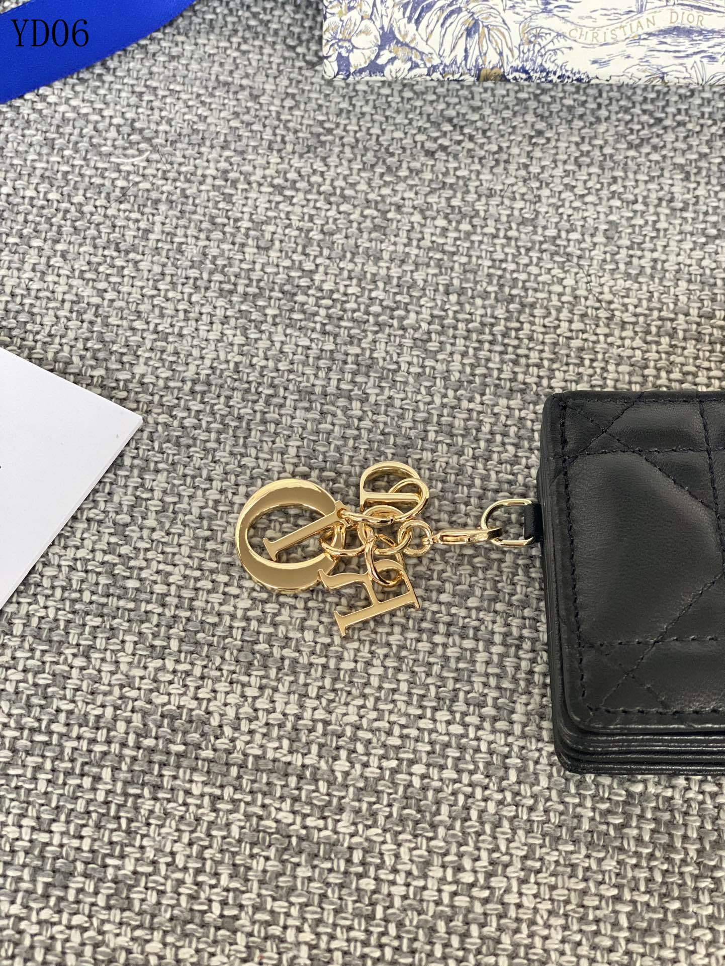 Quilted Leather Compact Wallet