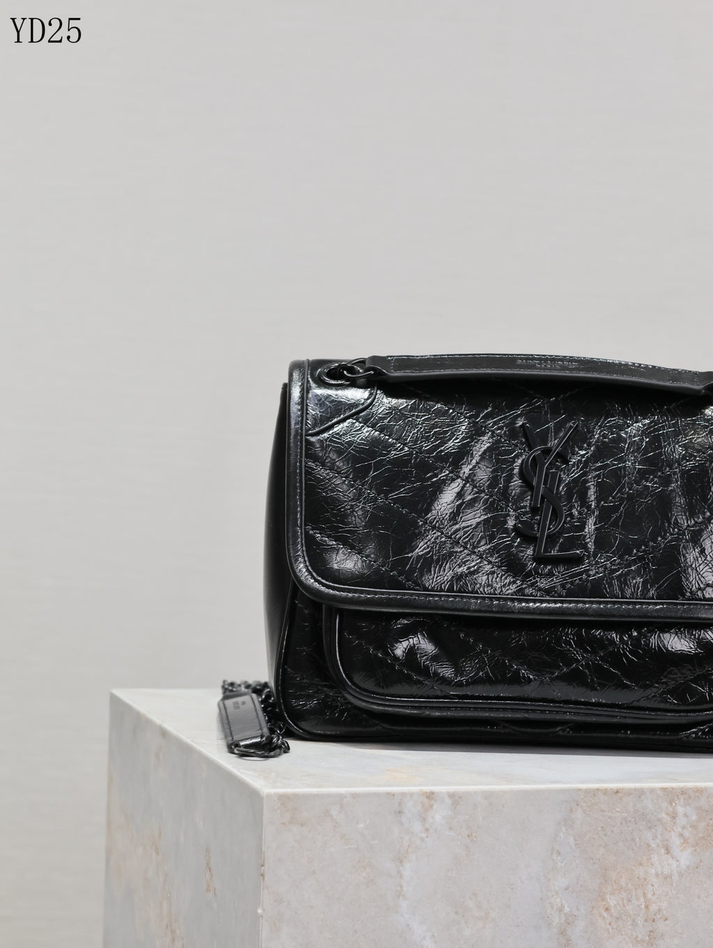 Niki Medium Patent Leather Shoulder Bag