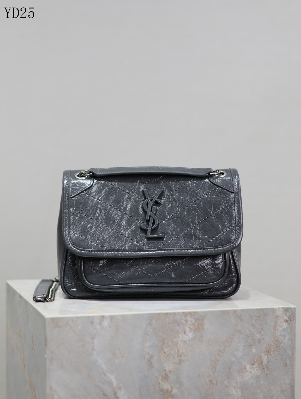 Niki Medium Patent Leather Shoulder Bag