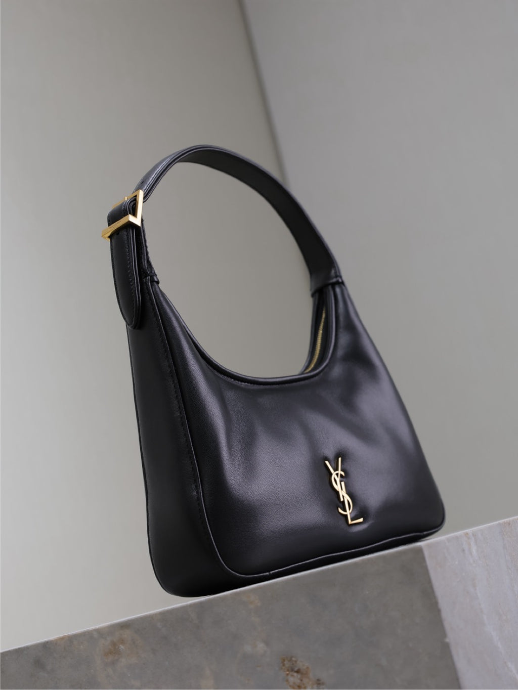 Black Leather Shoulder Bag