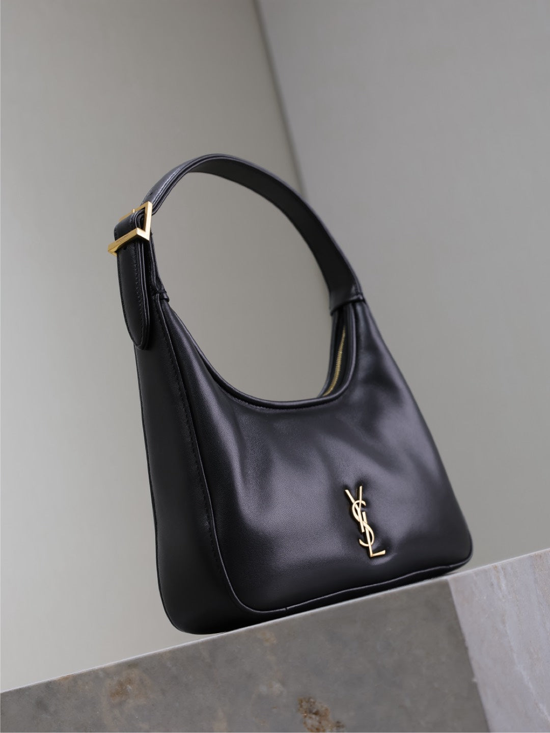 Black Leather Shoulder Bag