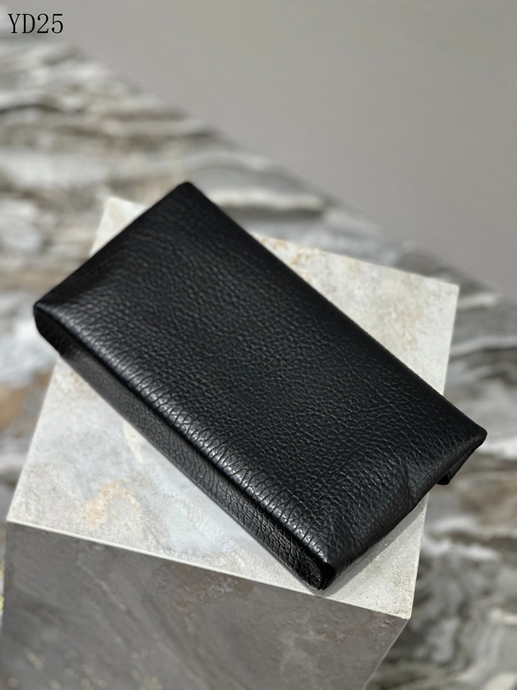 Grainy Leather Clutch Bag