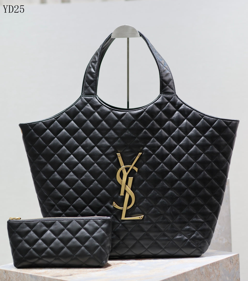 Quilted Oversized Tote Bag