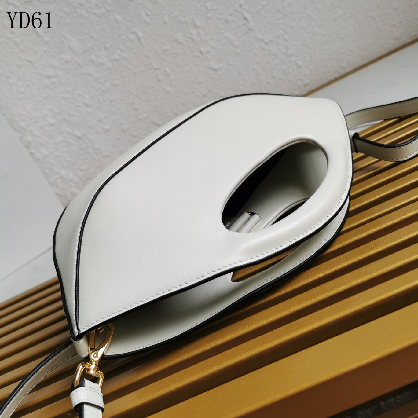 Triangle-Logo Leather Tote Bag