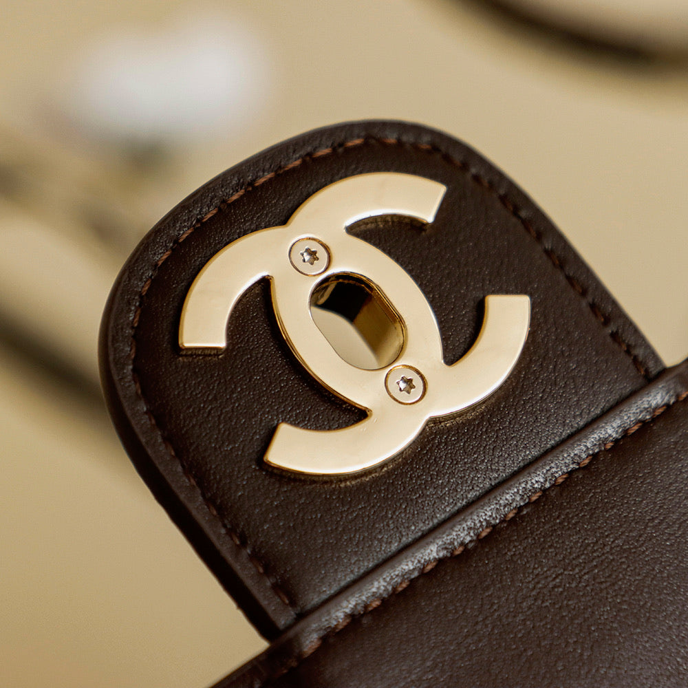 Quilted Suede Chain Shoulder Bag