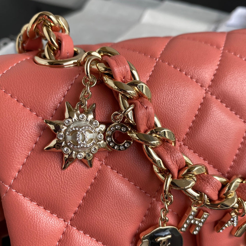 Quilted Coco Charm Flap Bag