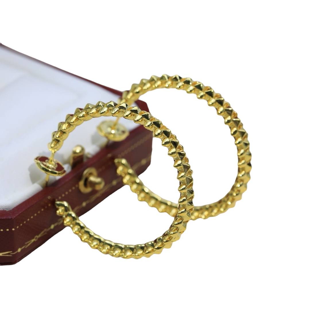 Rivet Large Hoop Earrings