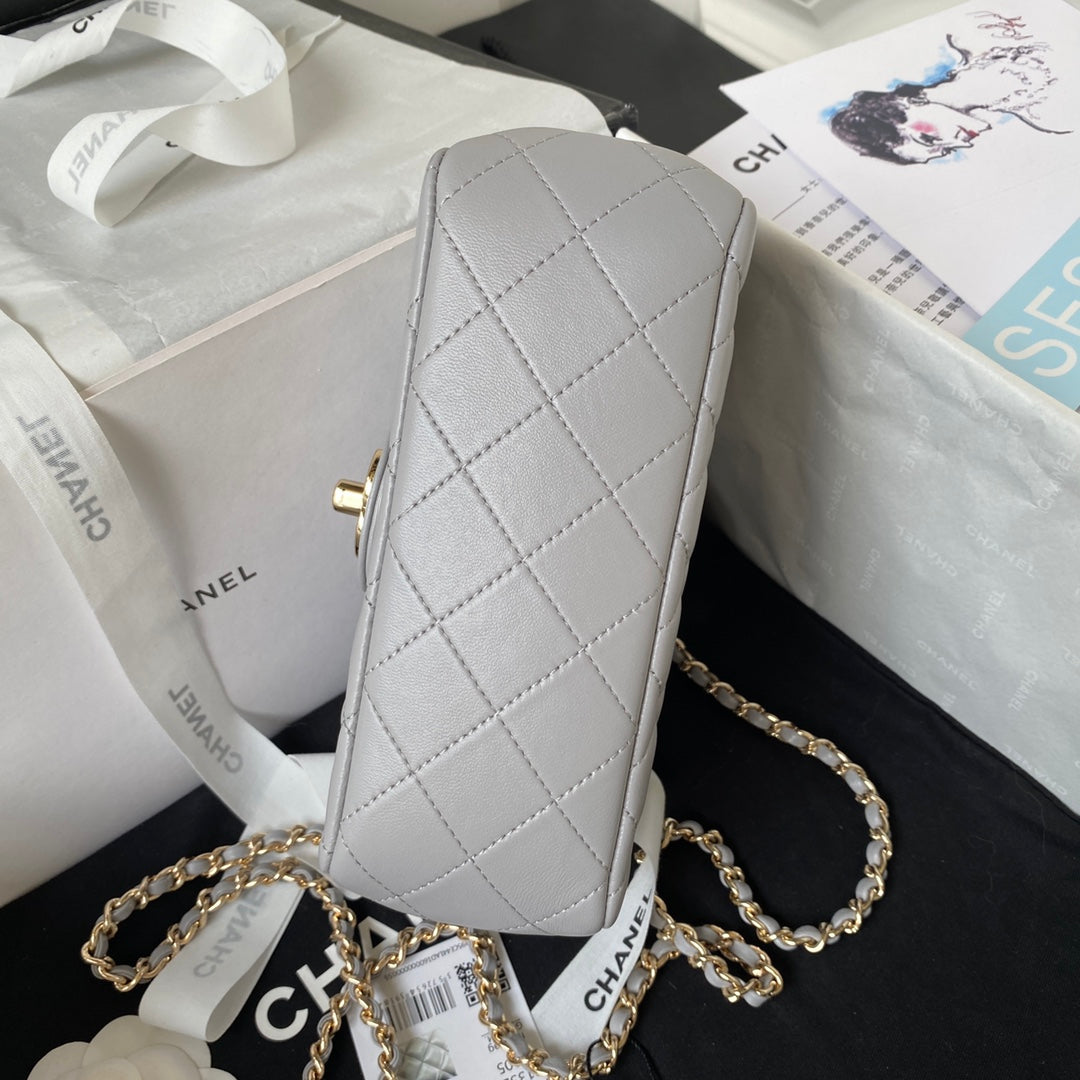 Diamond Handle Flap Bag