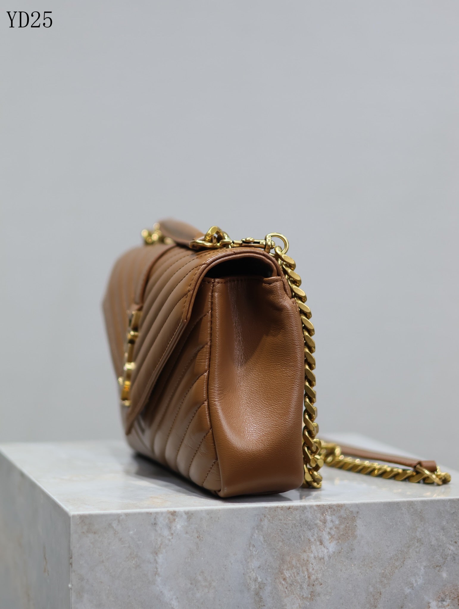 Quilted Leather Collage Bag