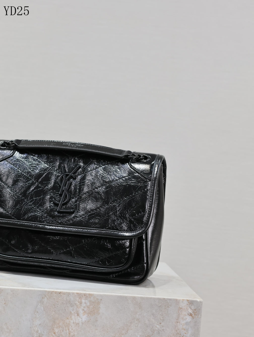 Niki Medium Patent Leather Shoulder Bag