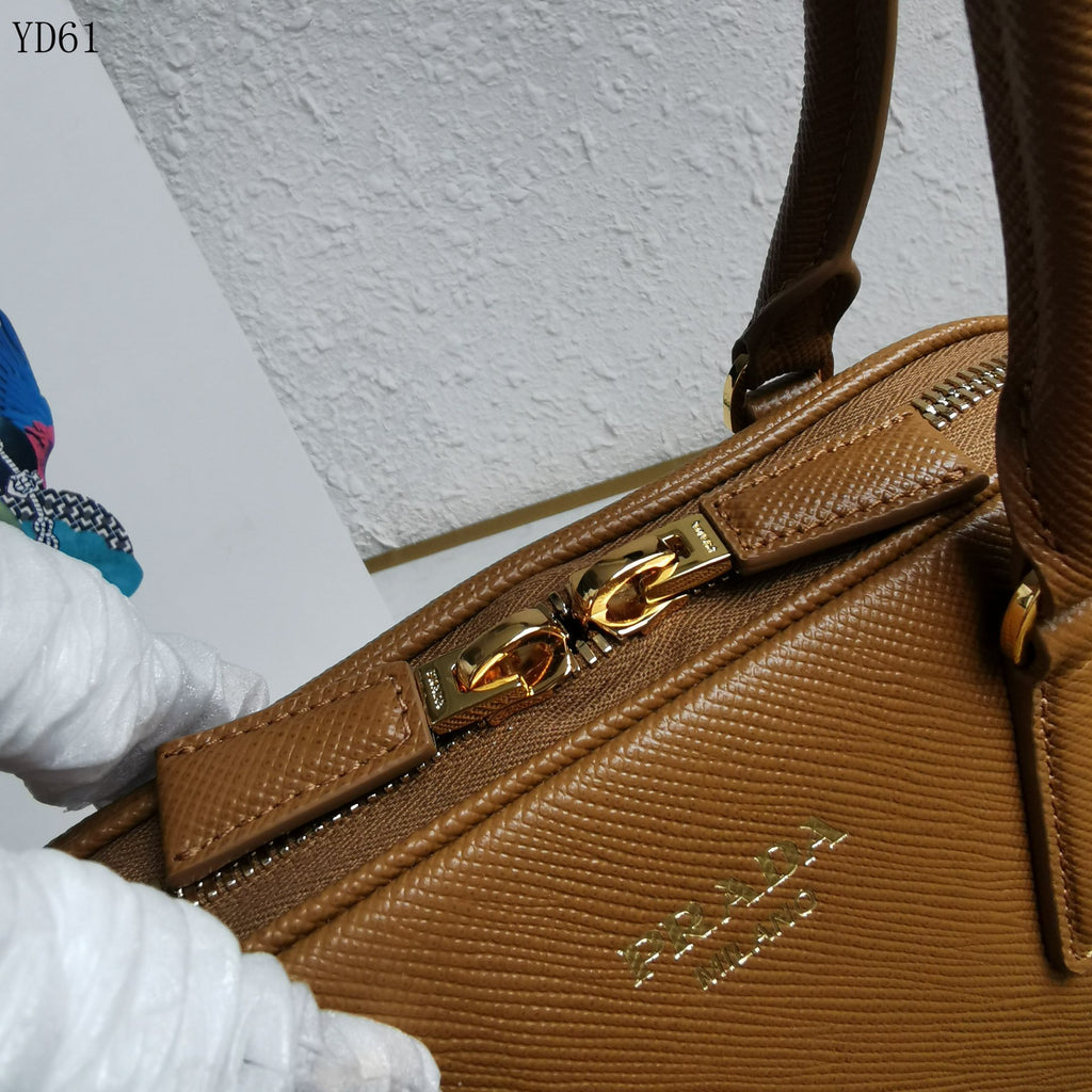 Saffiano Leather Top Handle Bag 32cm