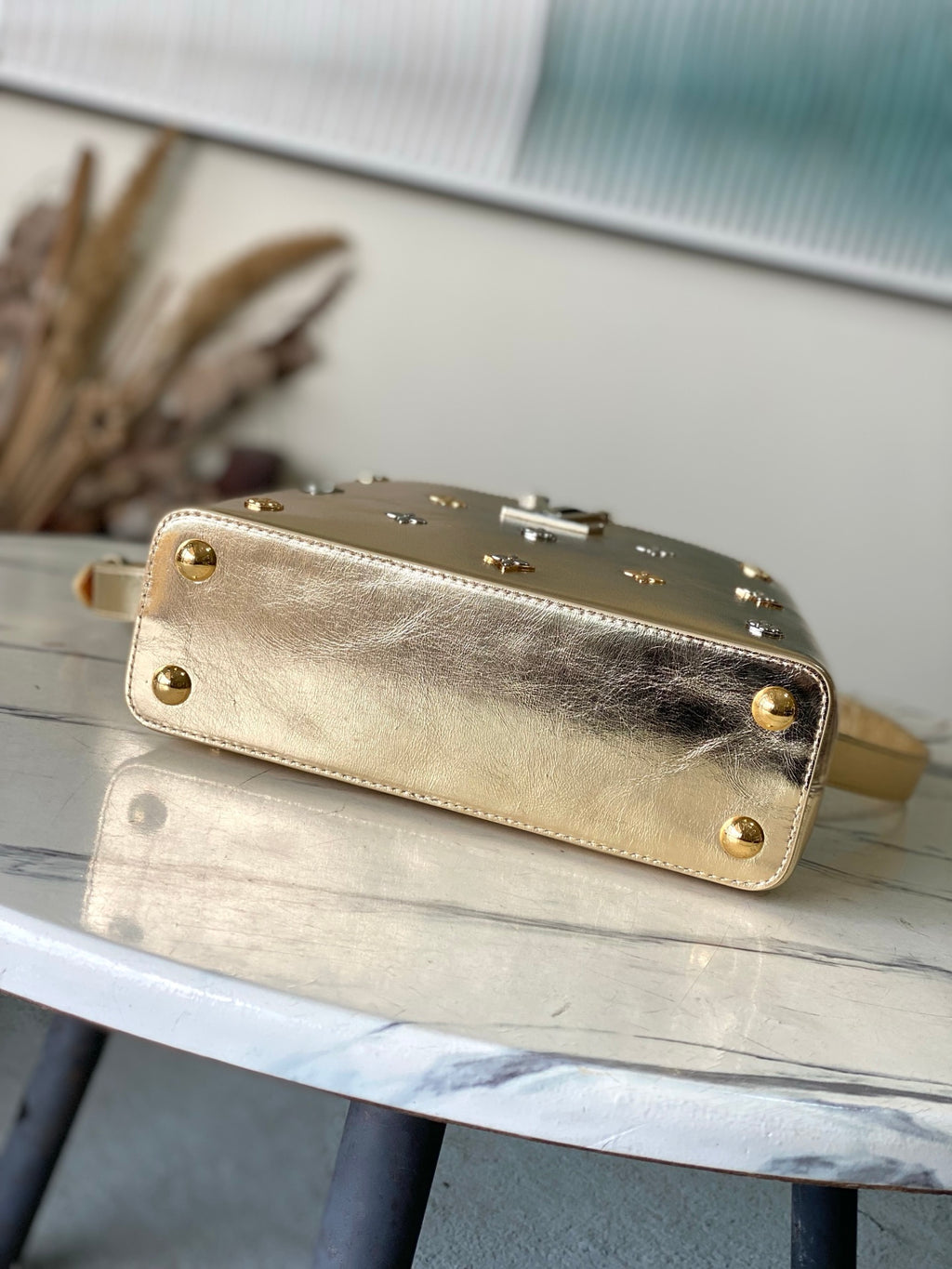 Capucines Mini Gold Star Bag