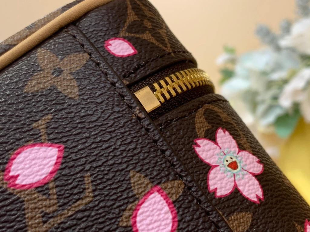 Nice Vanity Case - Cherry Blossom Monogram Bag