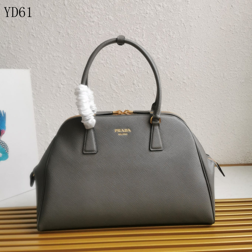 Saffiano Leather Top Handle Bag