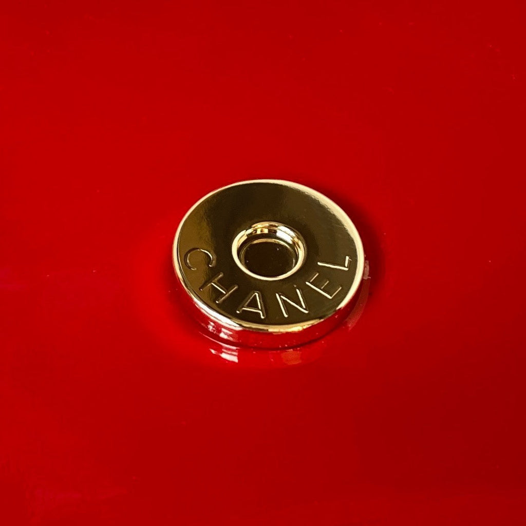 Camellia Patent Flap Bag