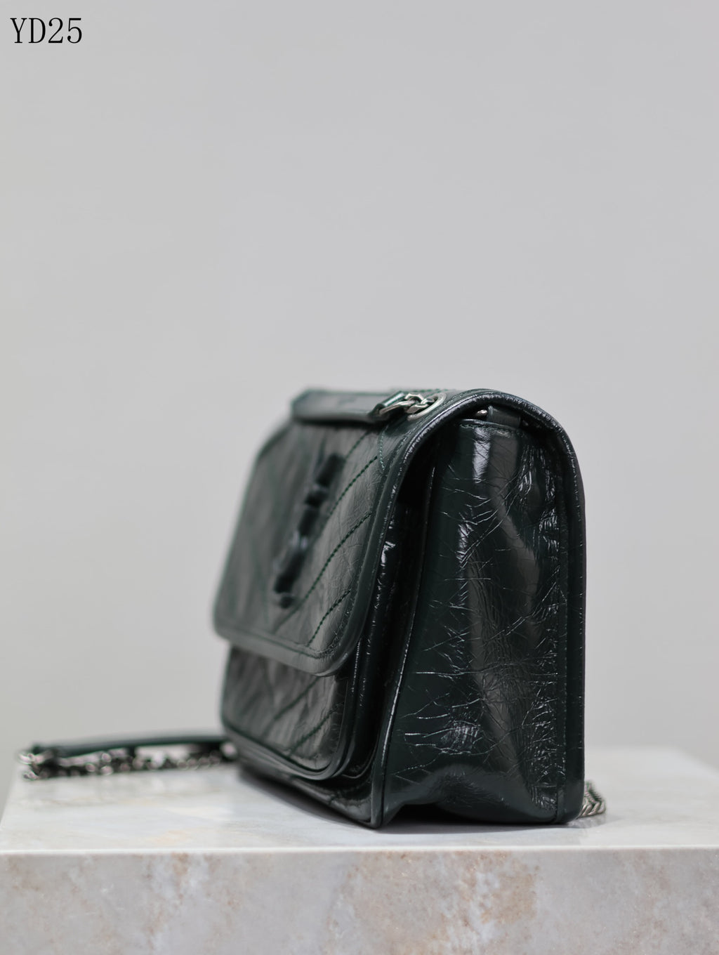 Niki Medium Patent Leather Shoulder Bag