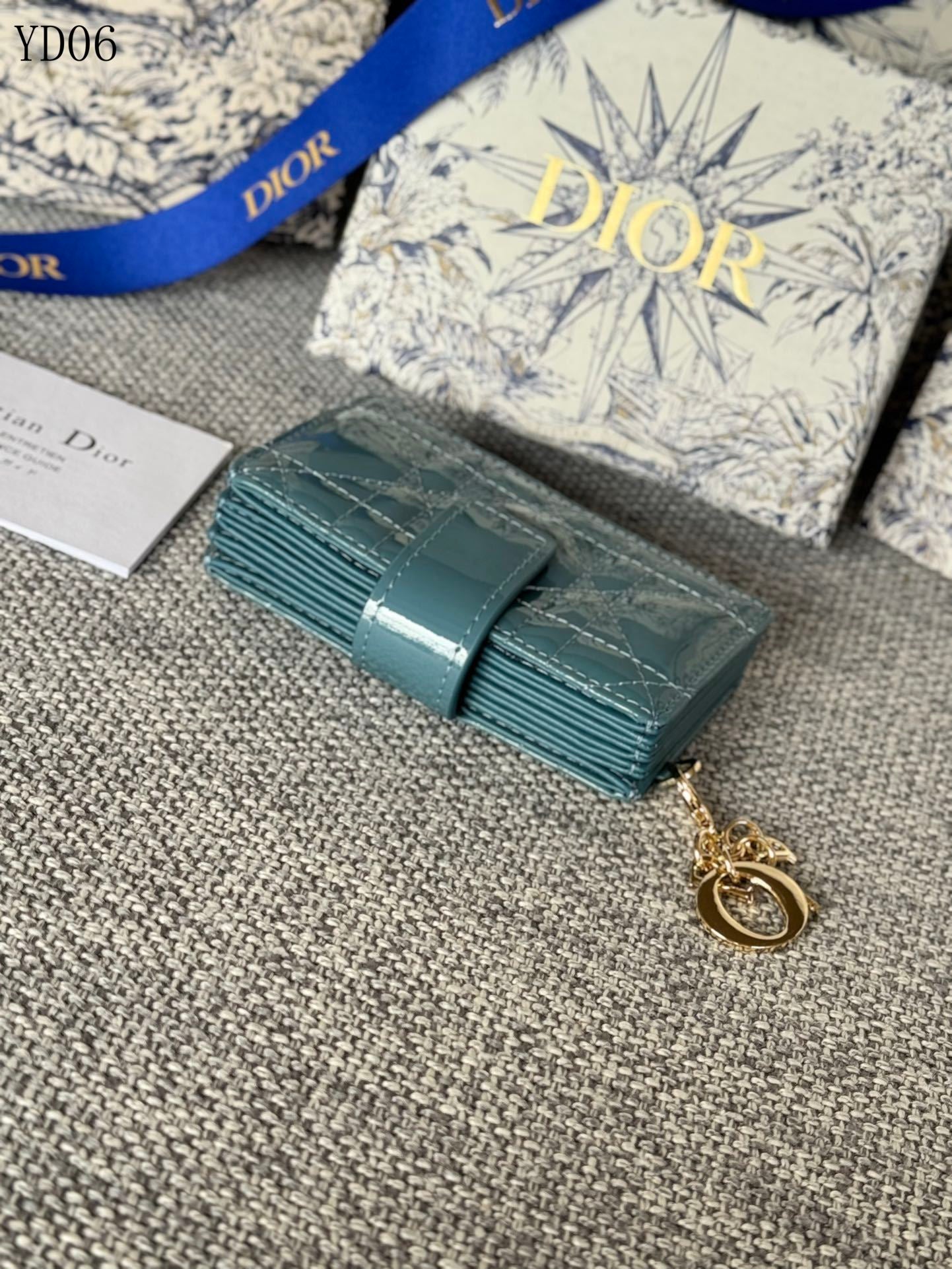 Quilted Leather Compact Wallet