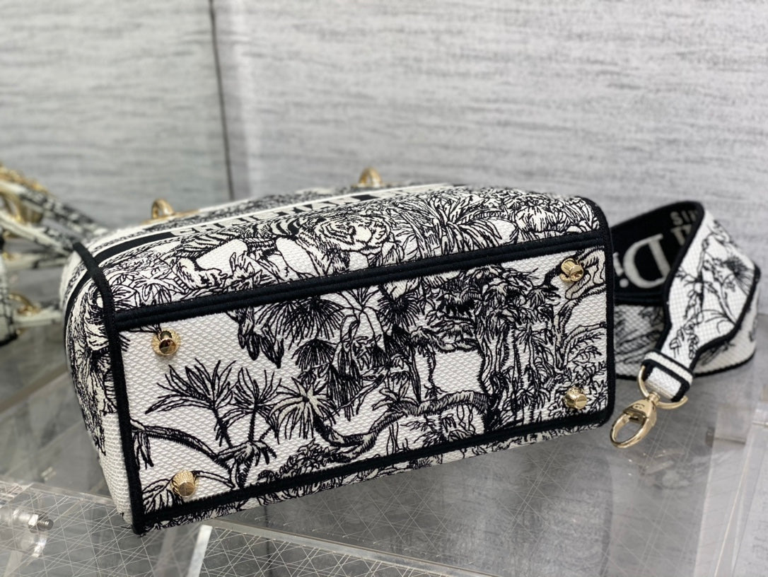 Embroidered Canvas Tote Bag