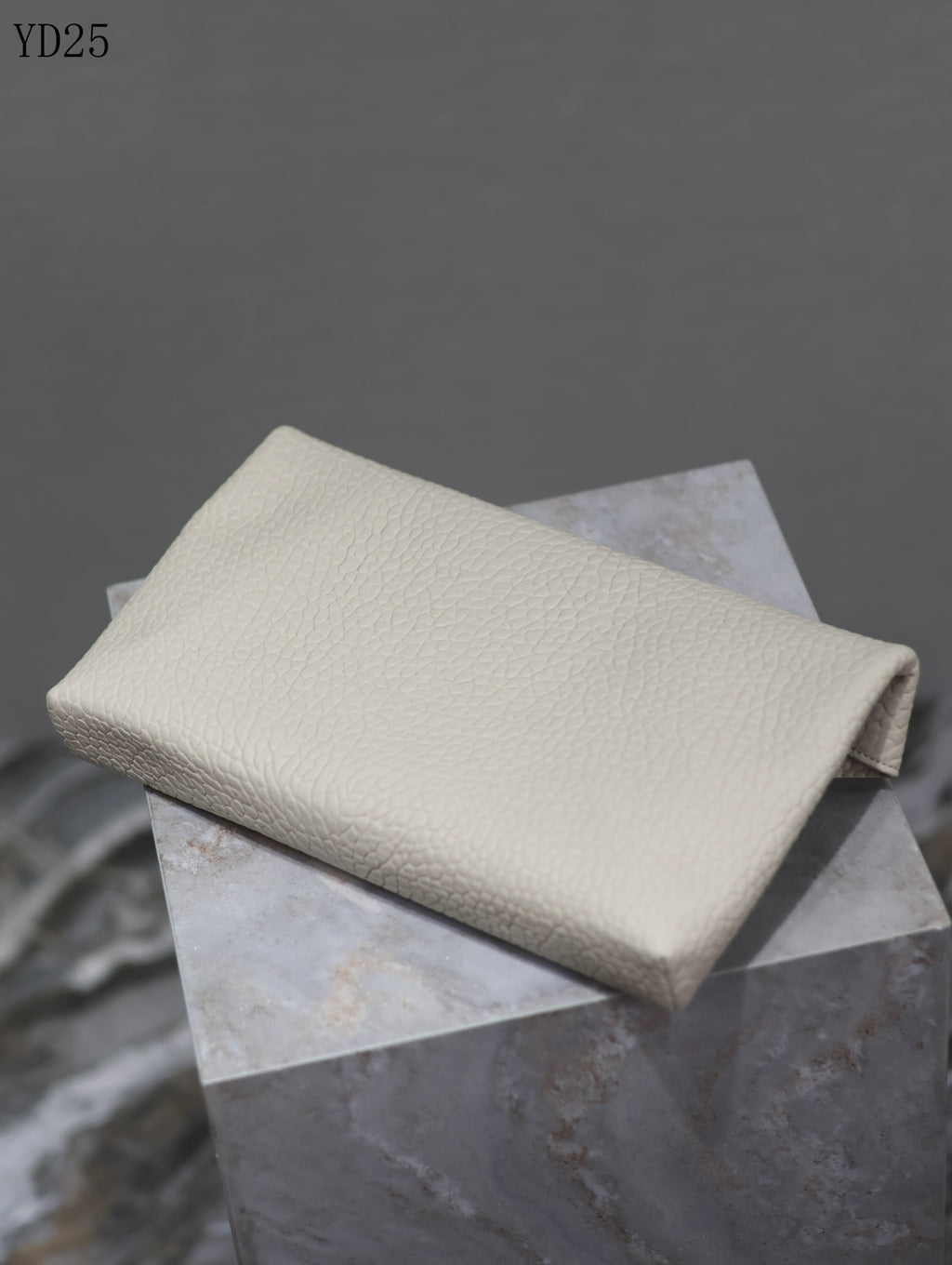 Grainy Leather Clutch Bag