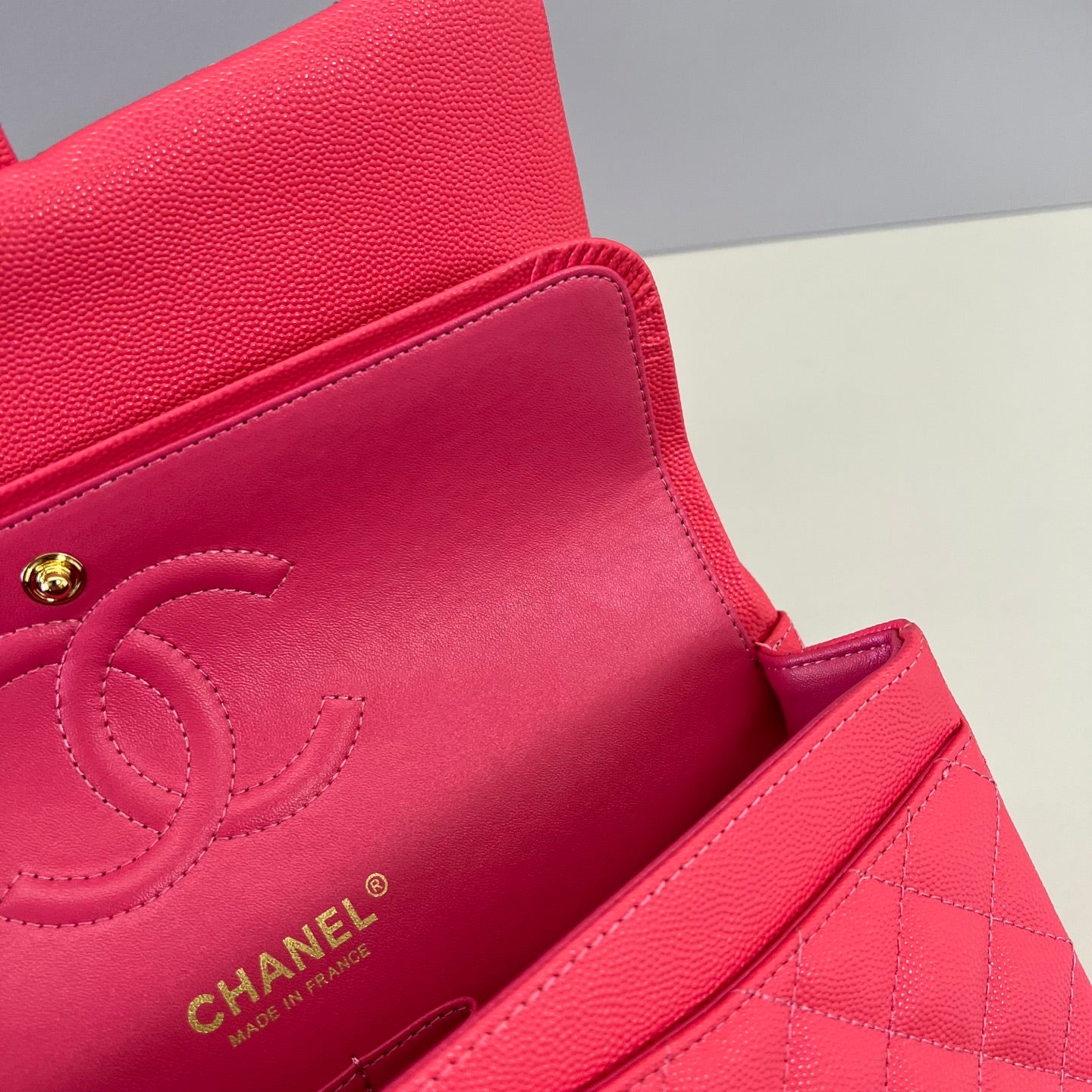 Caviar Leather Classic Double Flap Bag