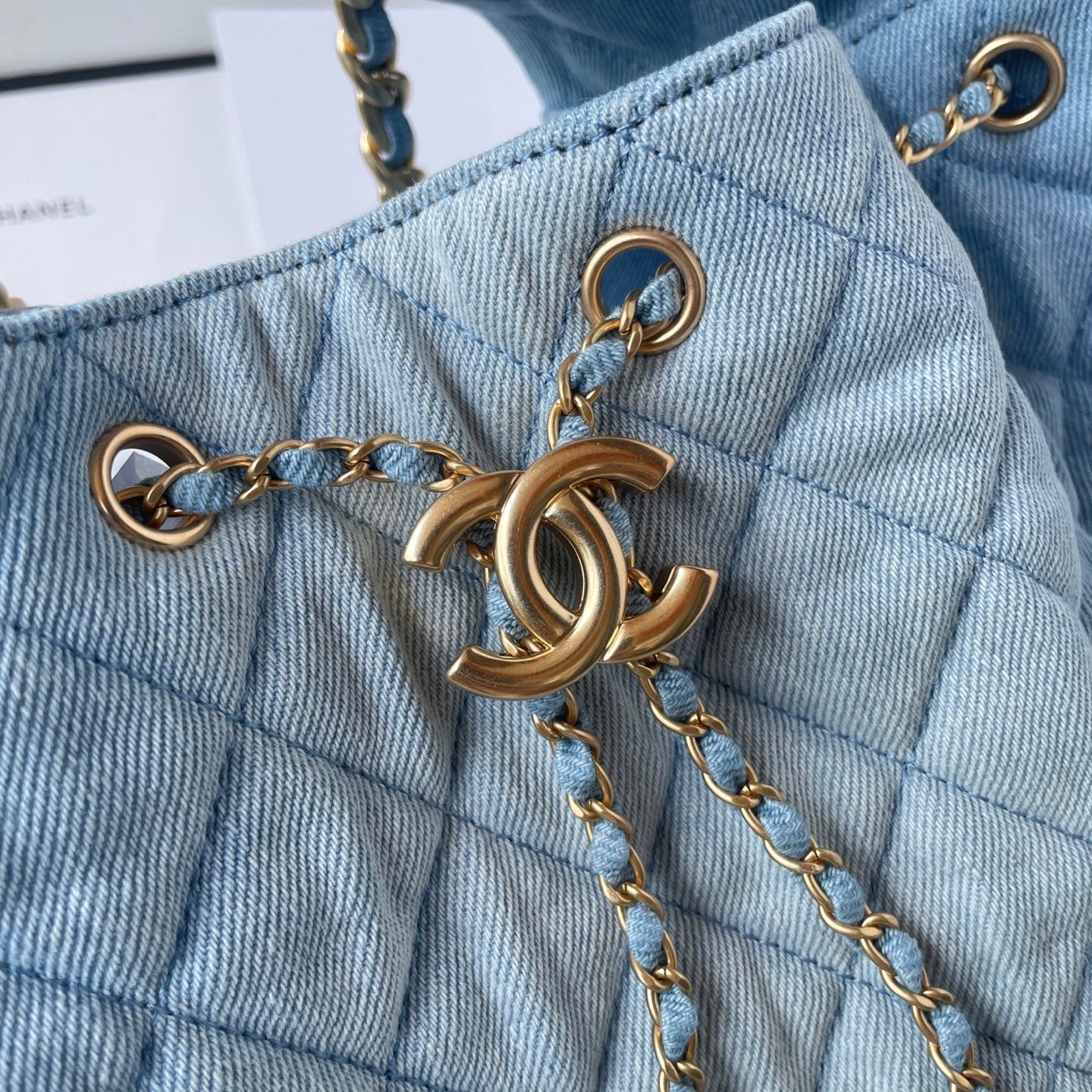 25 Medium Quilted Large Denim Bag