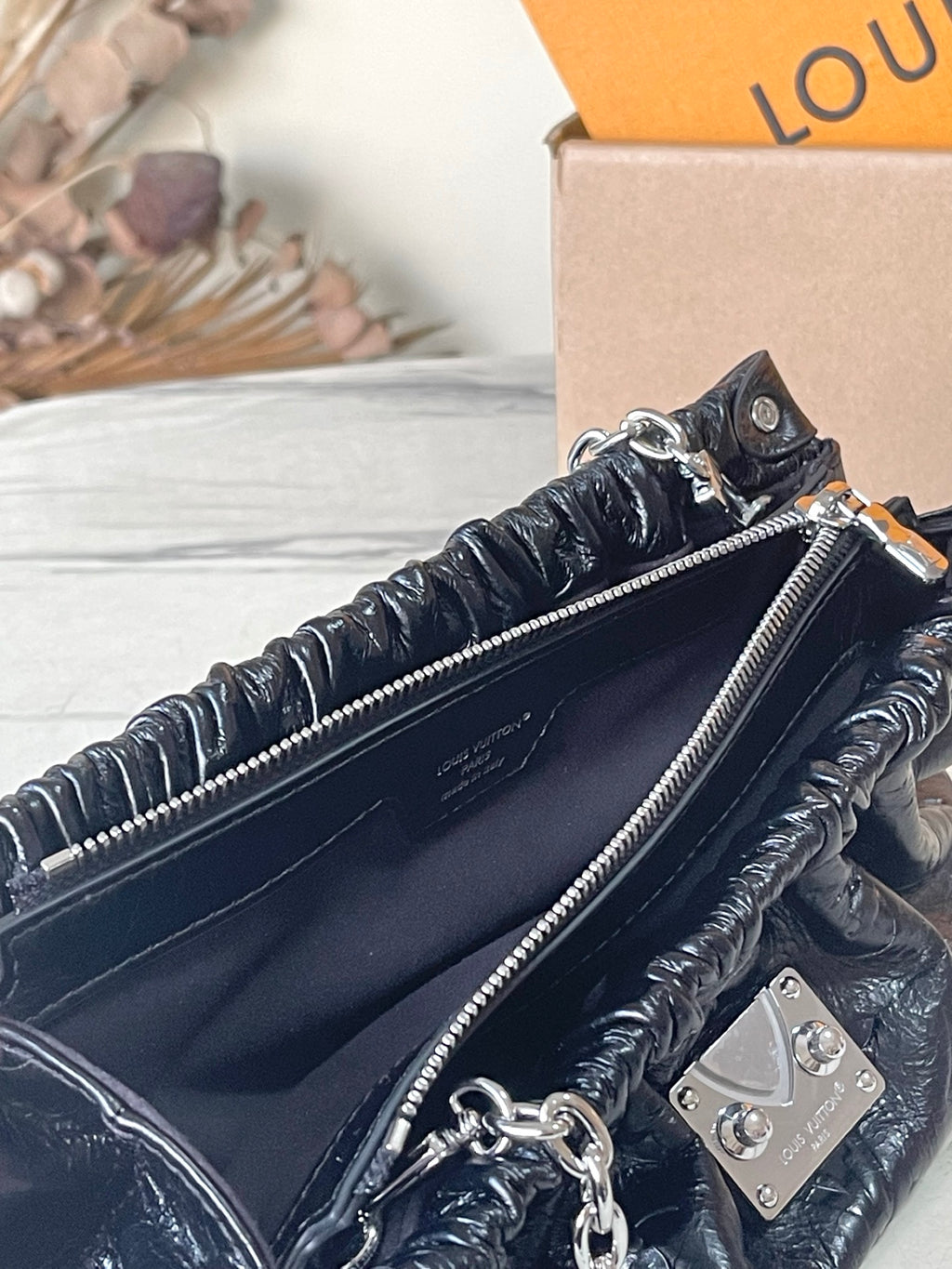 Pochette Sling Leather Clutch