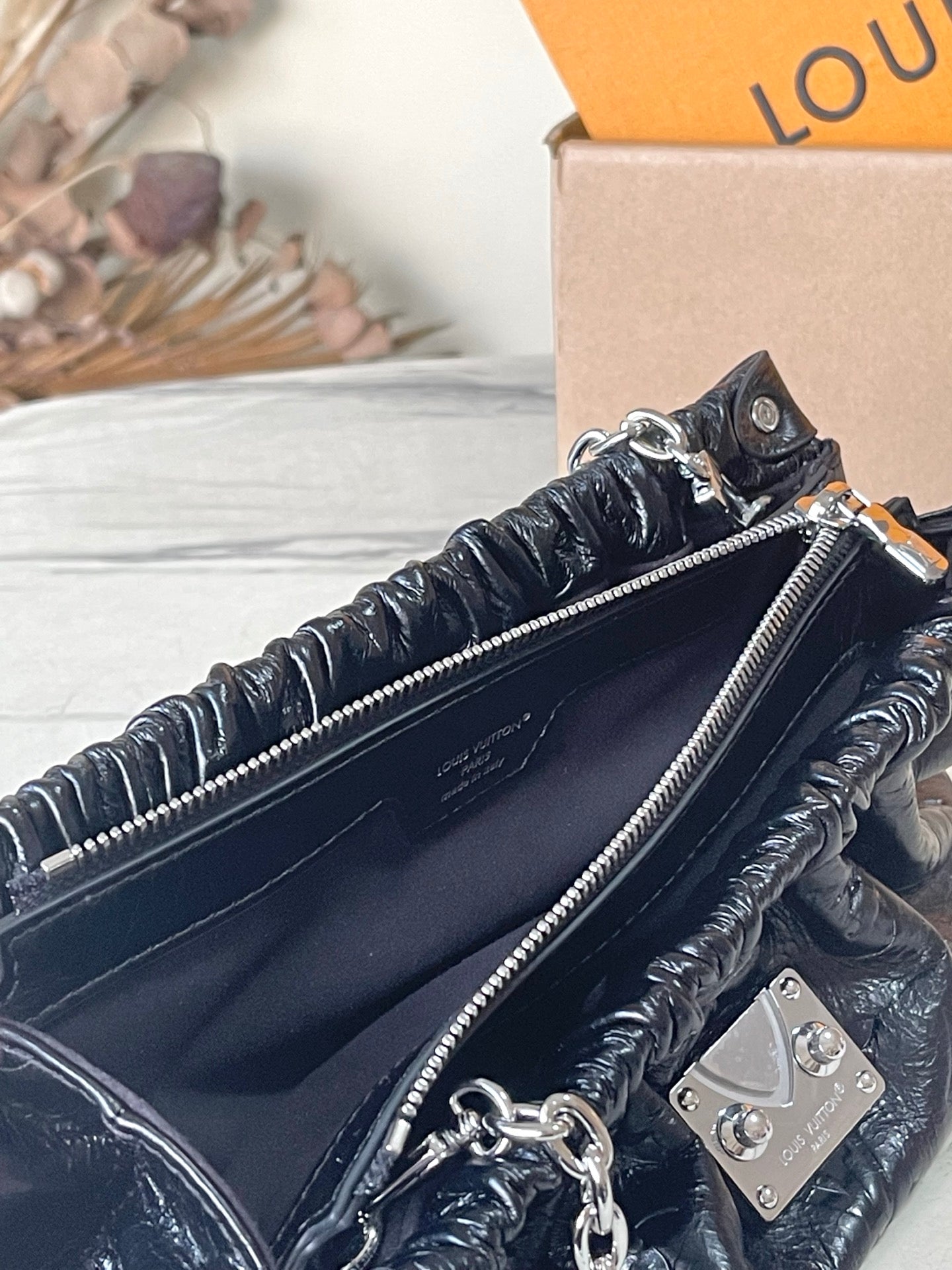 Pochette Sling Leather Clutch