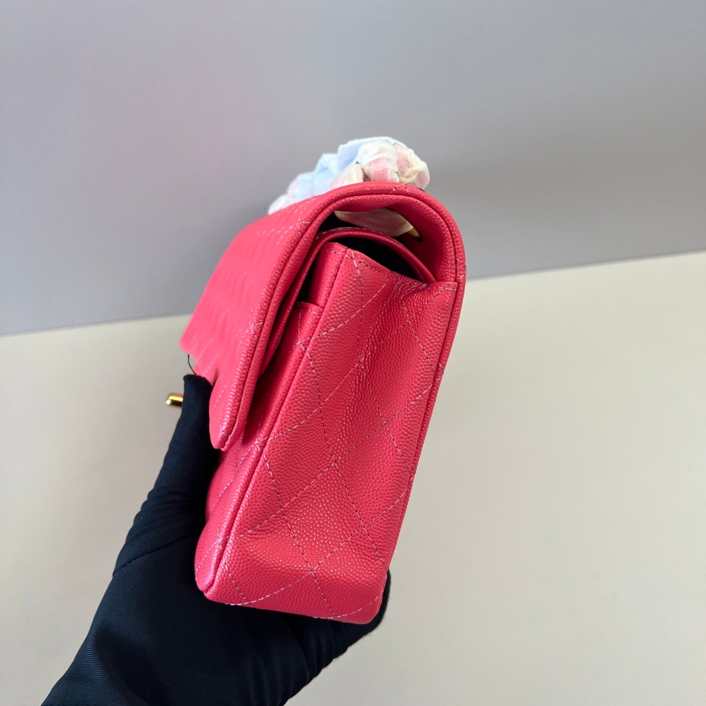 Caviar Leather Classic Double Flap Bag