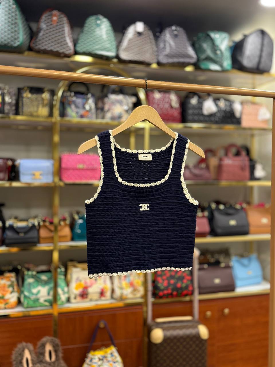 Top In Crocheted Cotton