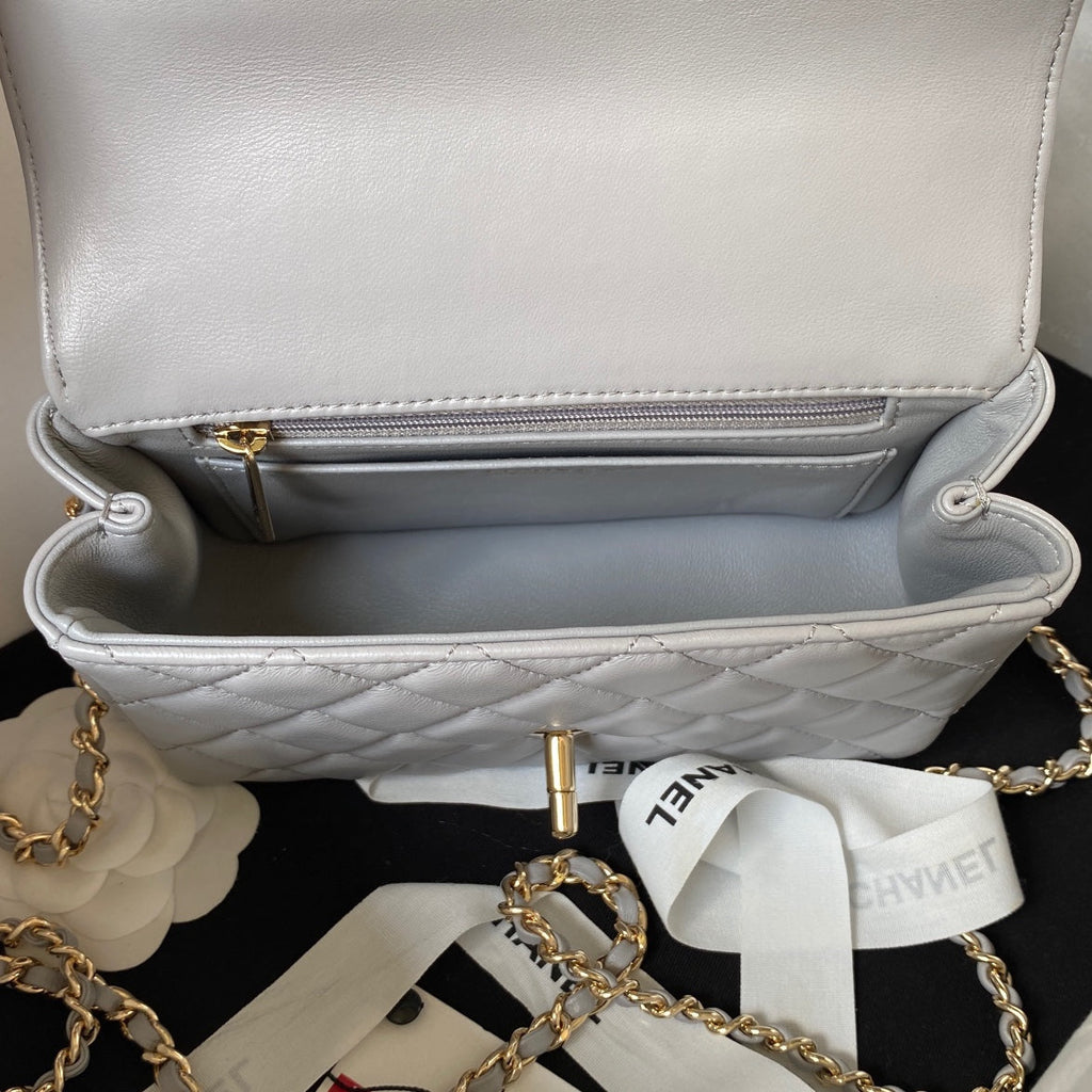 Diamond Handle Flap Bag
