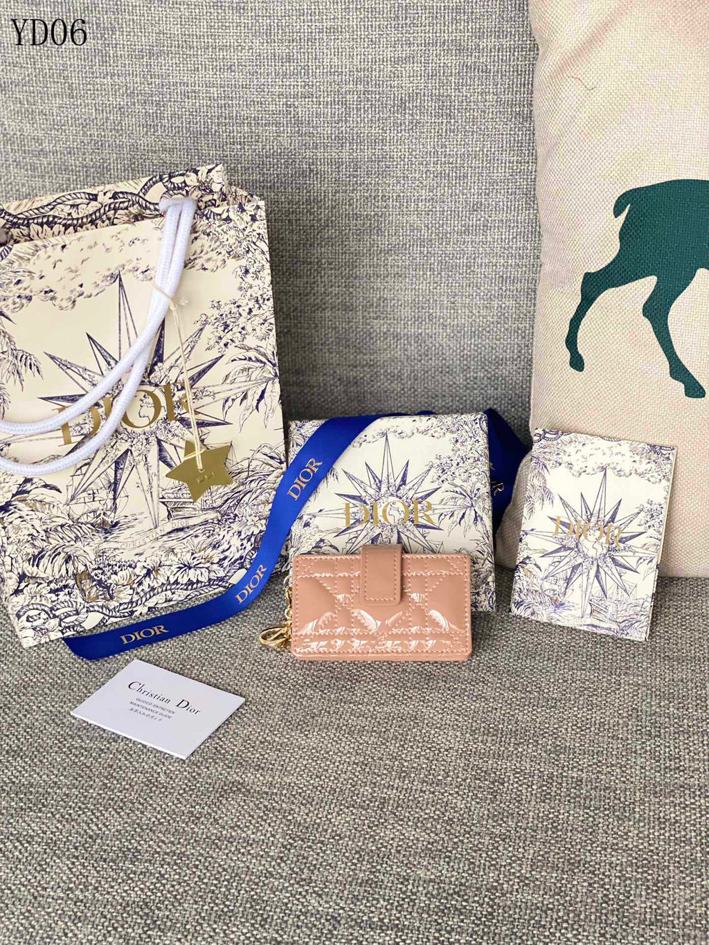 Quilted Leather Compact Wallet