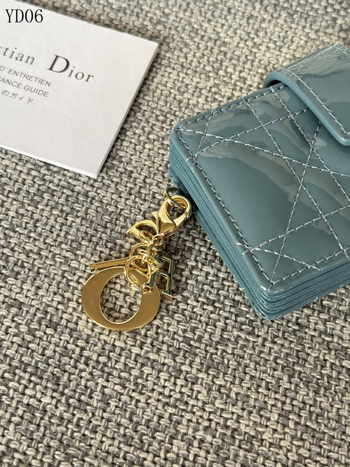 Quilted Leather Compact Wallet