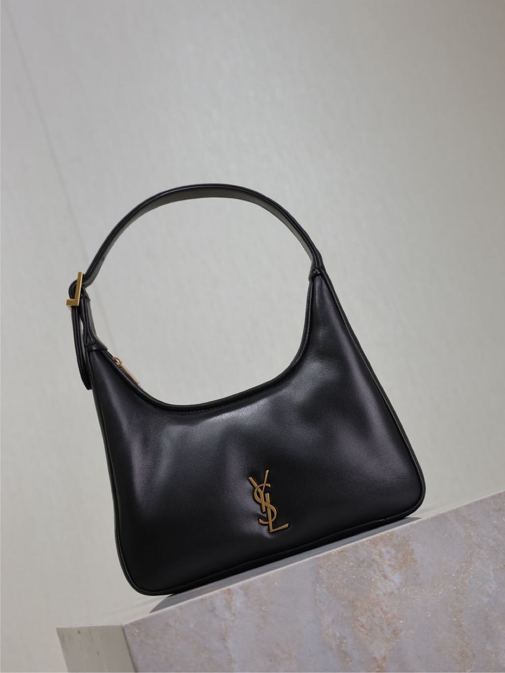 Black Leather Shoulder Bag
