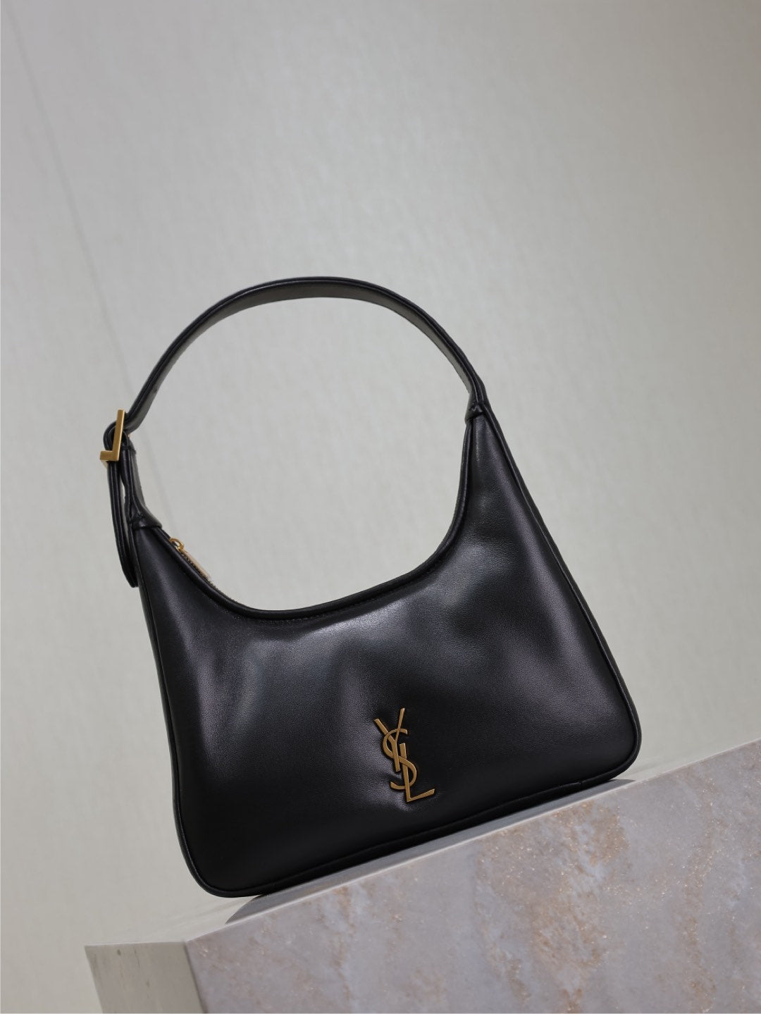 Black Leather Shoulder Bag