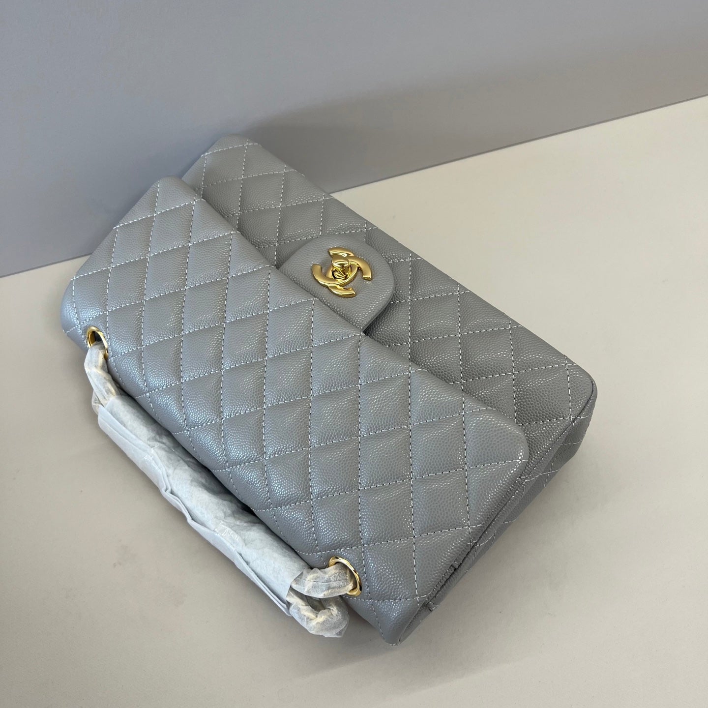 Caviar Leather Classic Double Flap Bag