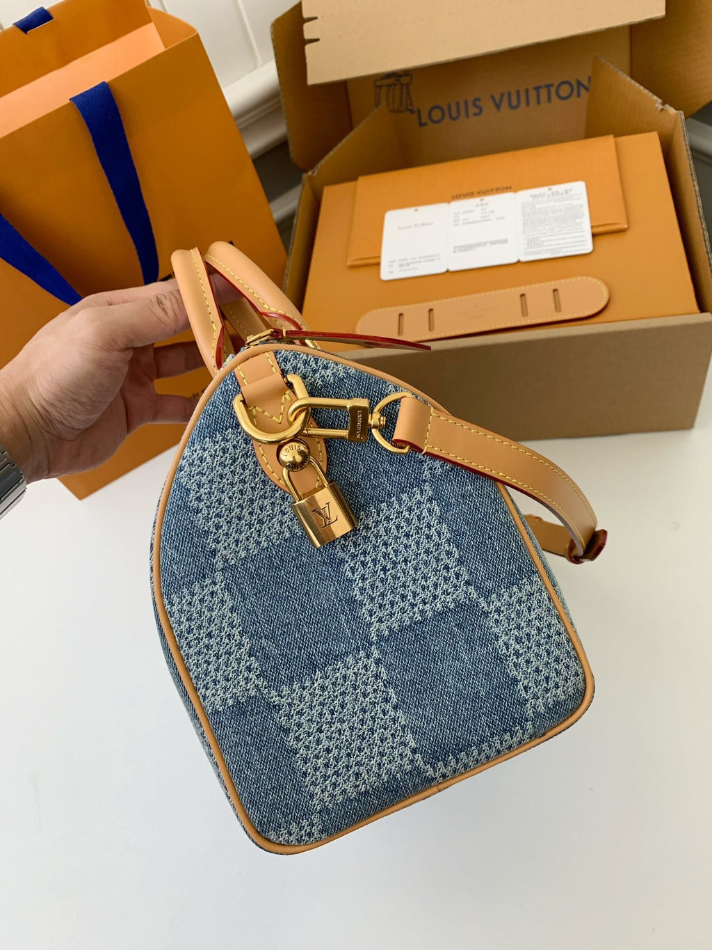 Denim Damier Speedy Bag