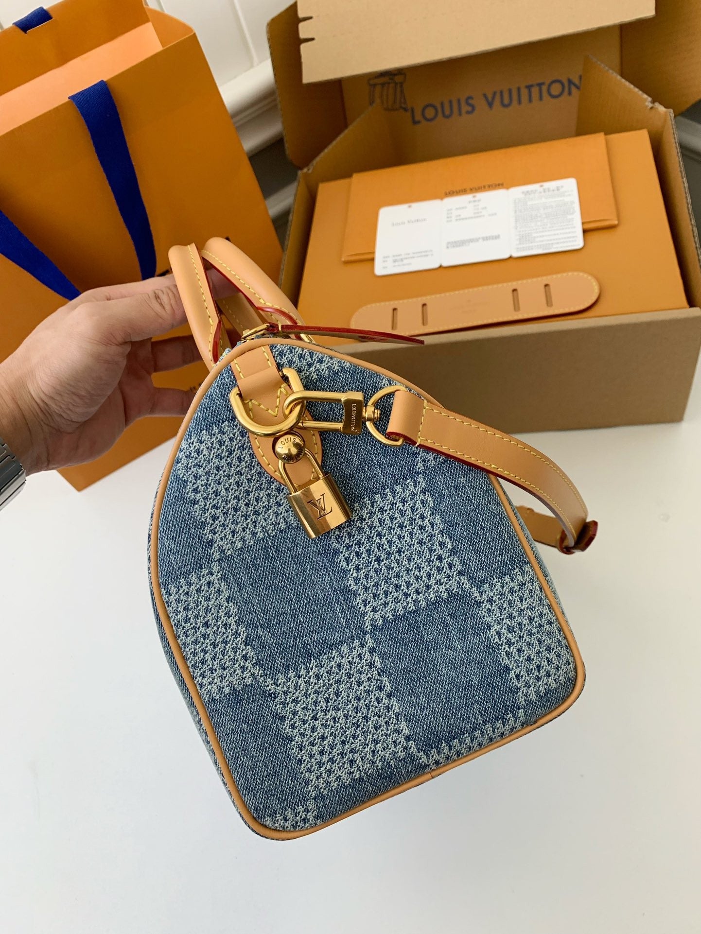 Denim Damier Speedy Bag