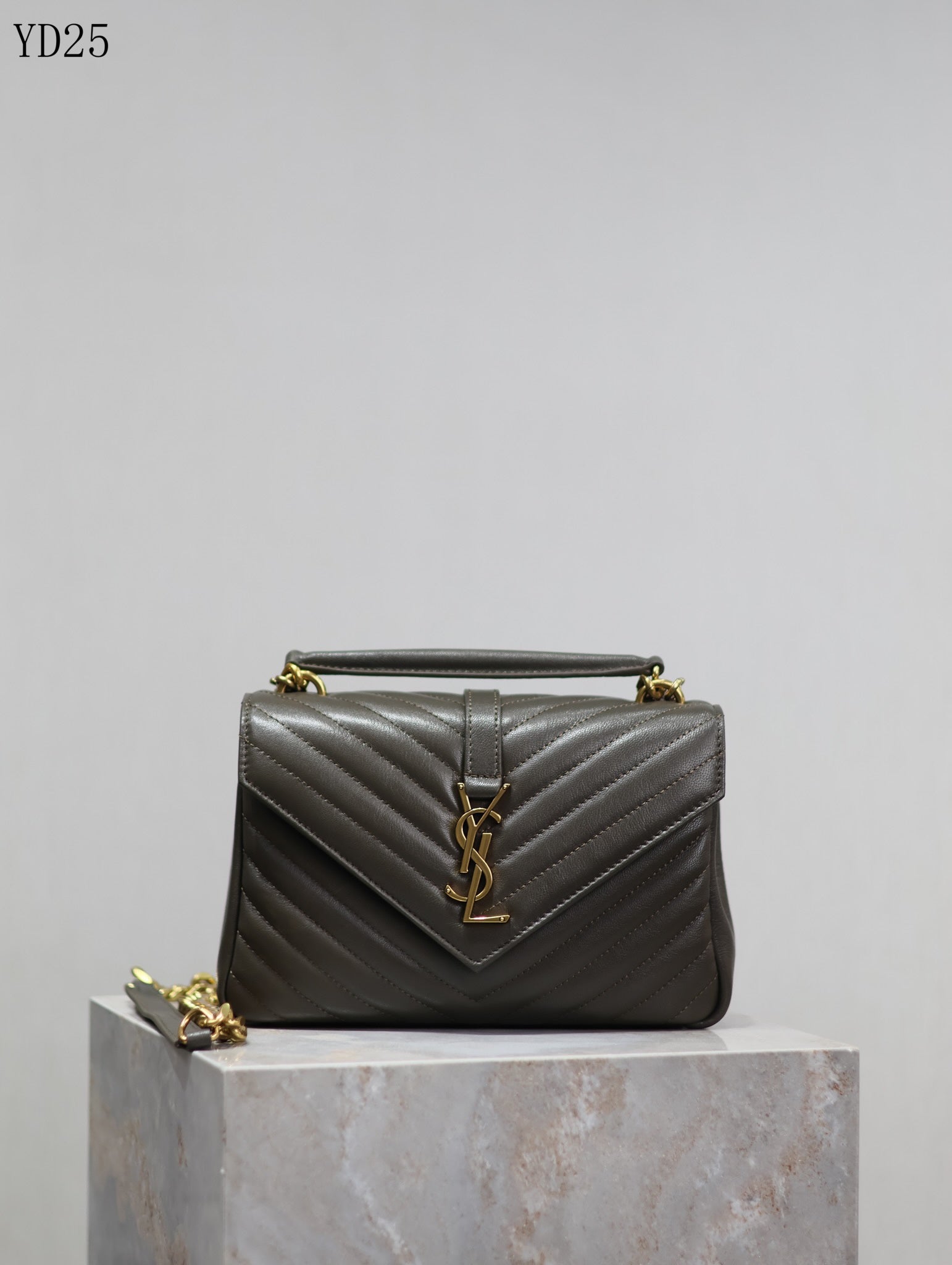 Quilted Leather Collage Bag