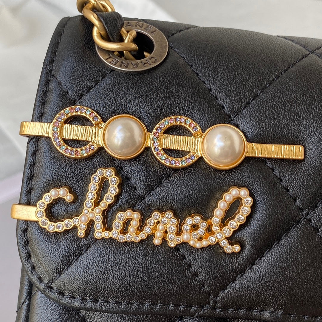 Inspired Charm Flap Bag