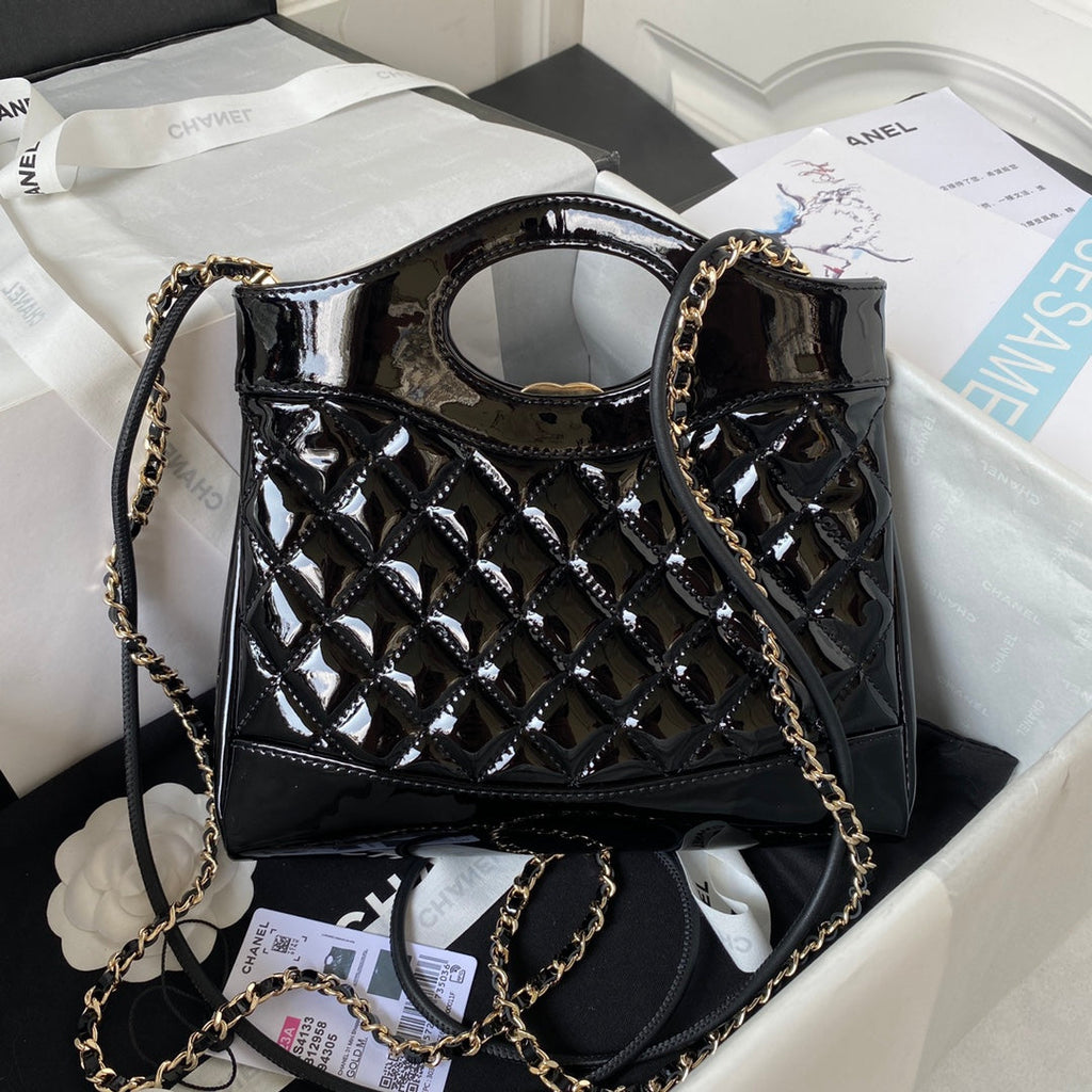 Glossy Quilted Handbag