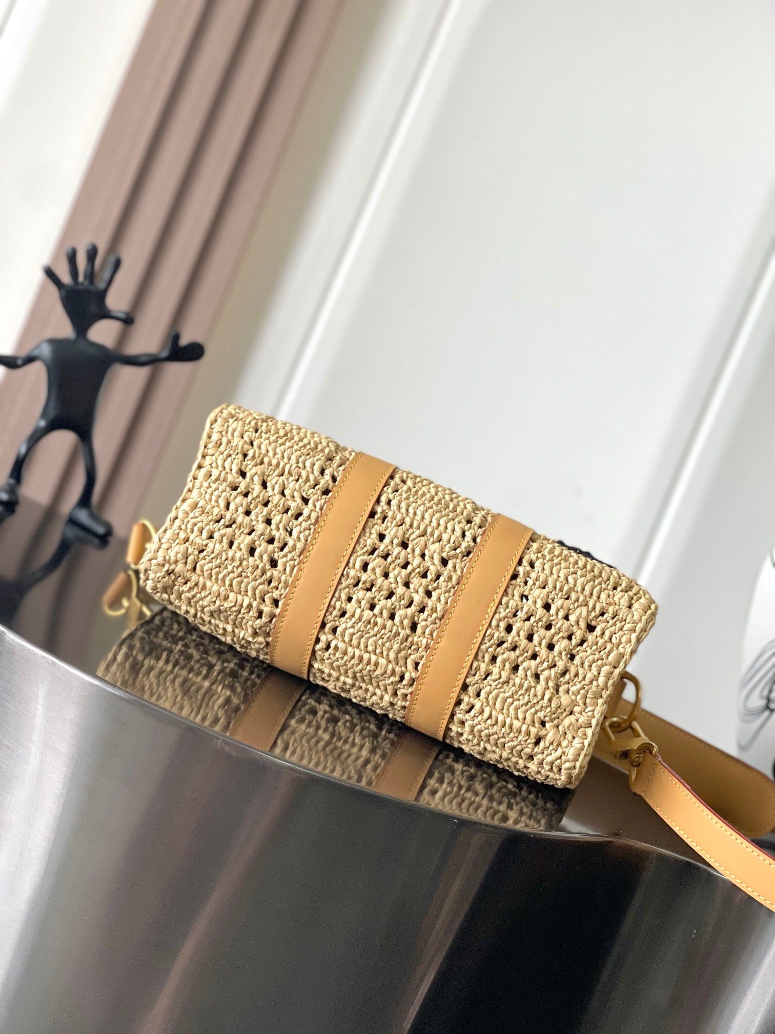 Keepall Bandoulière 25 Raffia Bag