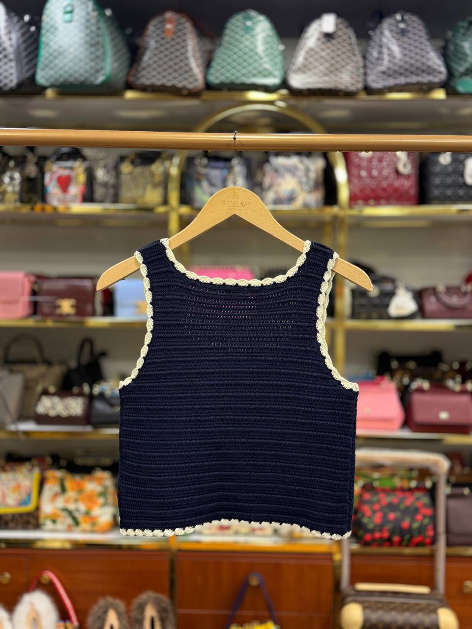 Top In Crocheted Cotton