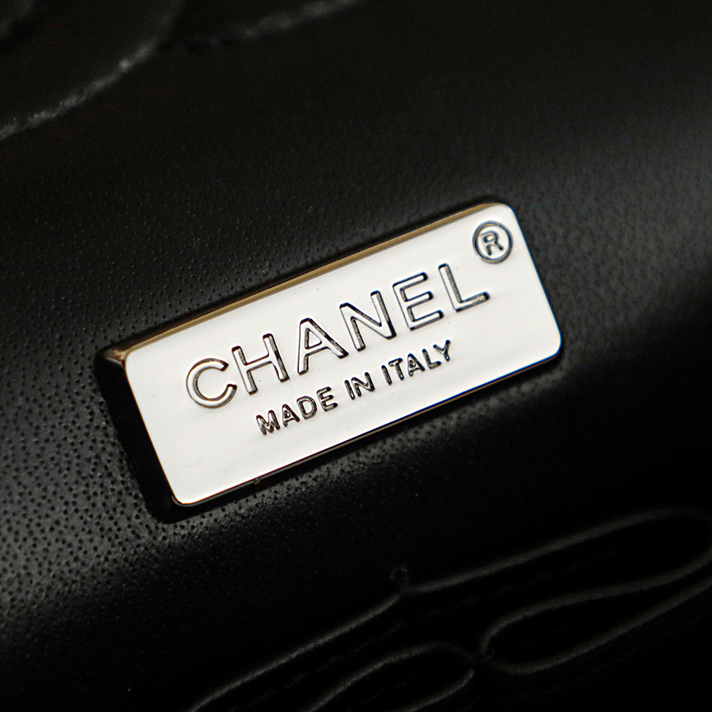 Crystal-Embellished Classic Flap Chain Shoulder Bag