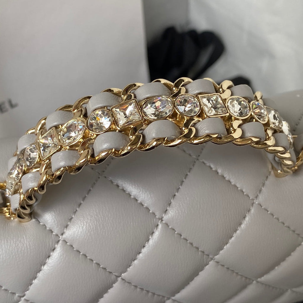 Diamond Handle Flap Bag