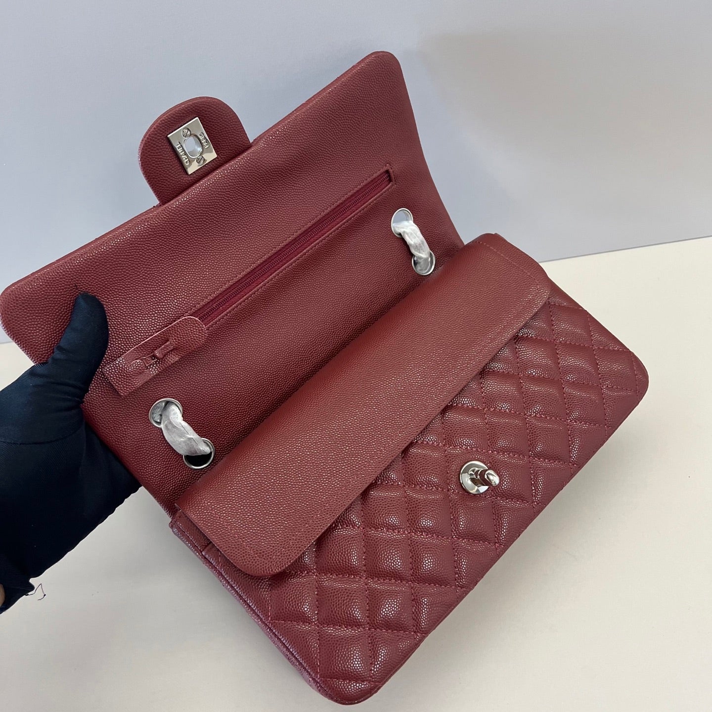 Caviar Leather Classic Double Flap Bag