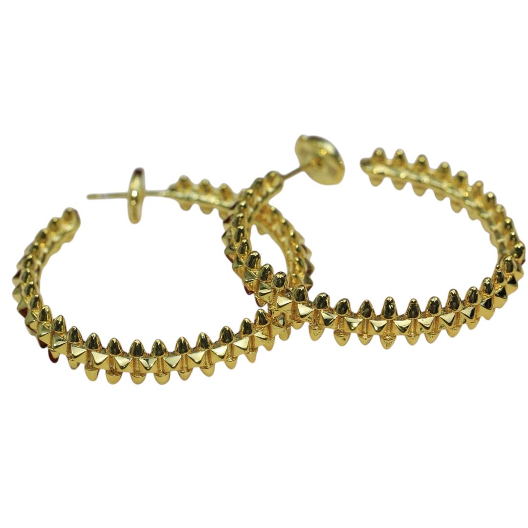 Rivet Large Hoop Earrings