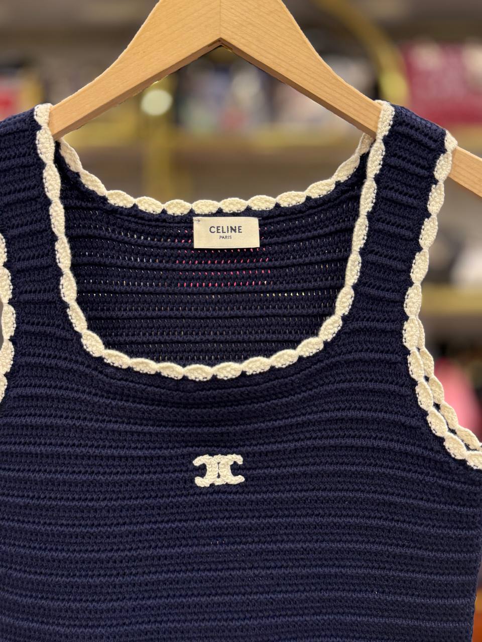 Top In Crocheted Cotton