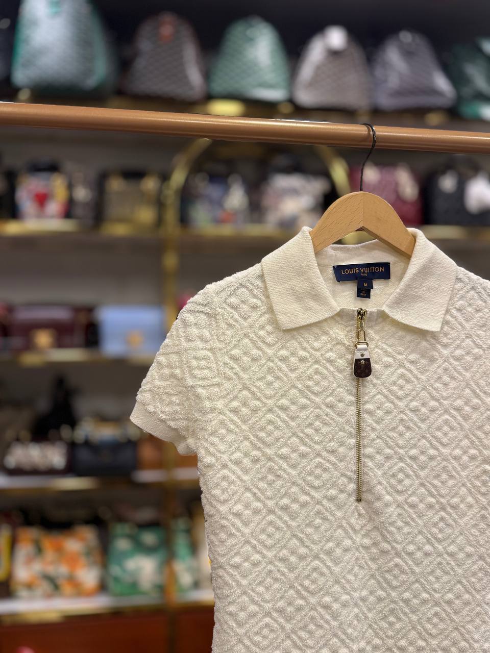 Monogram Flower Toweling Polo Dress