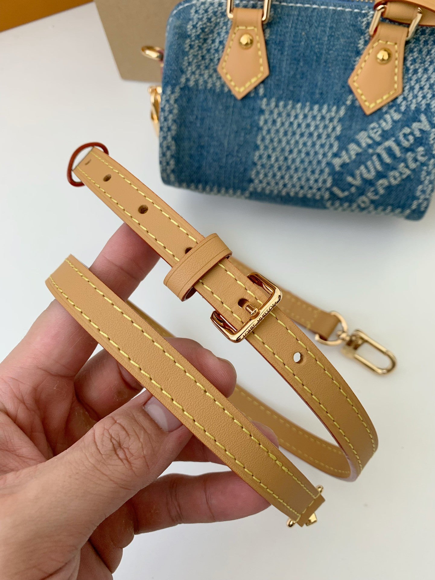 Mini Denim Damier Speedy Bag