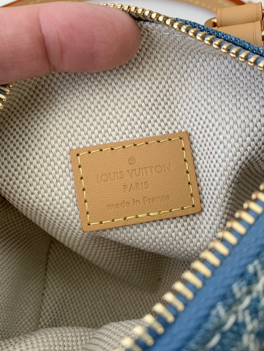 Mini Denim Damier Speedy Bag